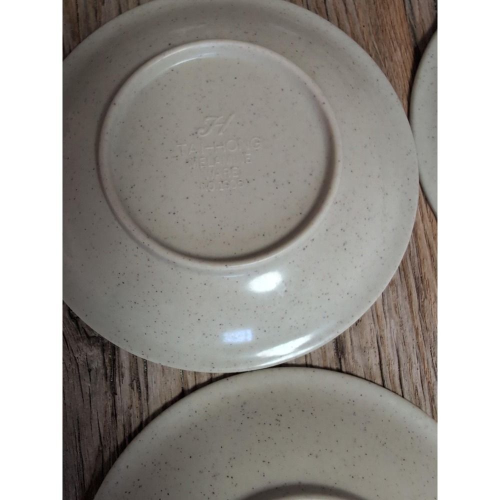 Tai Hong Wei Ware No 305 Six 5" X 5" Sushi Dipping Plates (6) - Picture 16 of 16